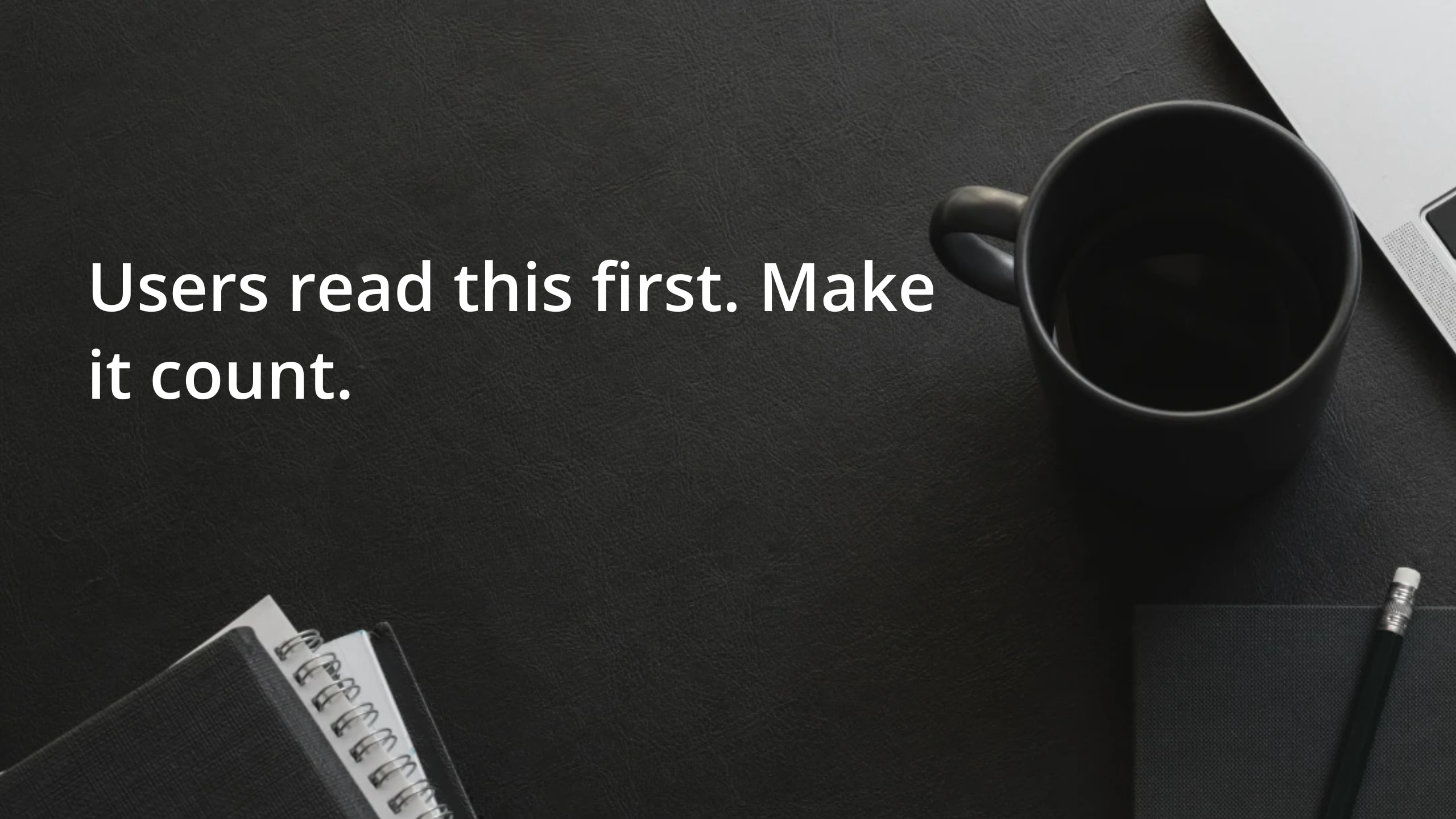 Motivational Finance Quote YouTube Cover with Black Flatlay Photo