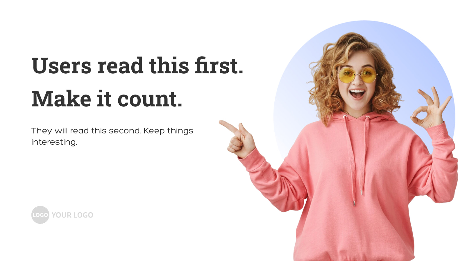 Minimalist character background cover.