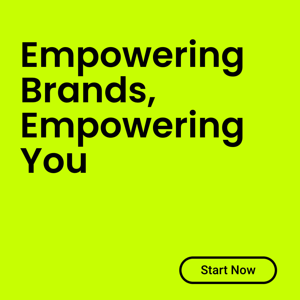 Fashionable text-only black and green color template