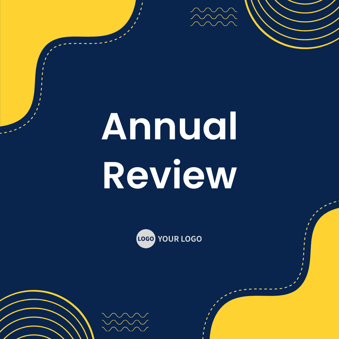 Wrapped 2024 Linkedin Post Cover Yellow Curve Circle