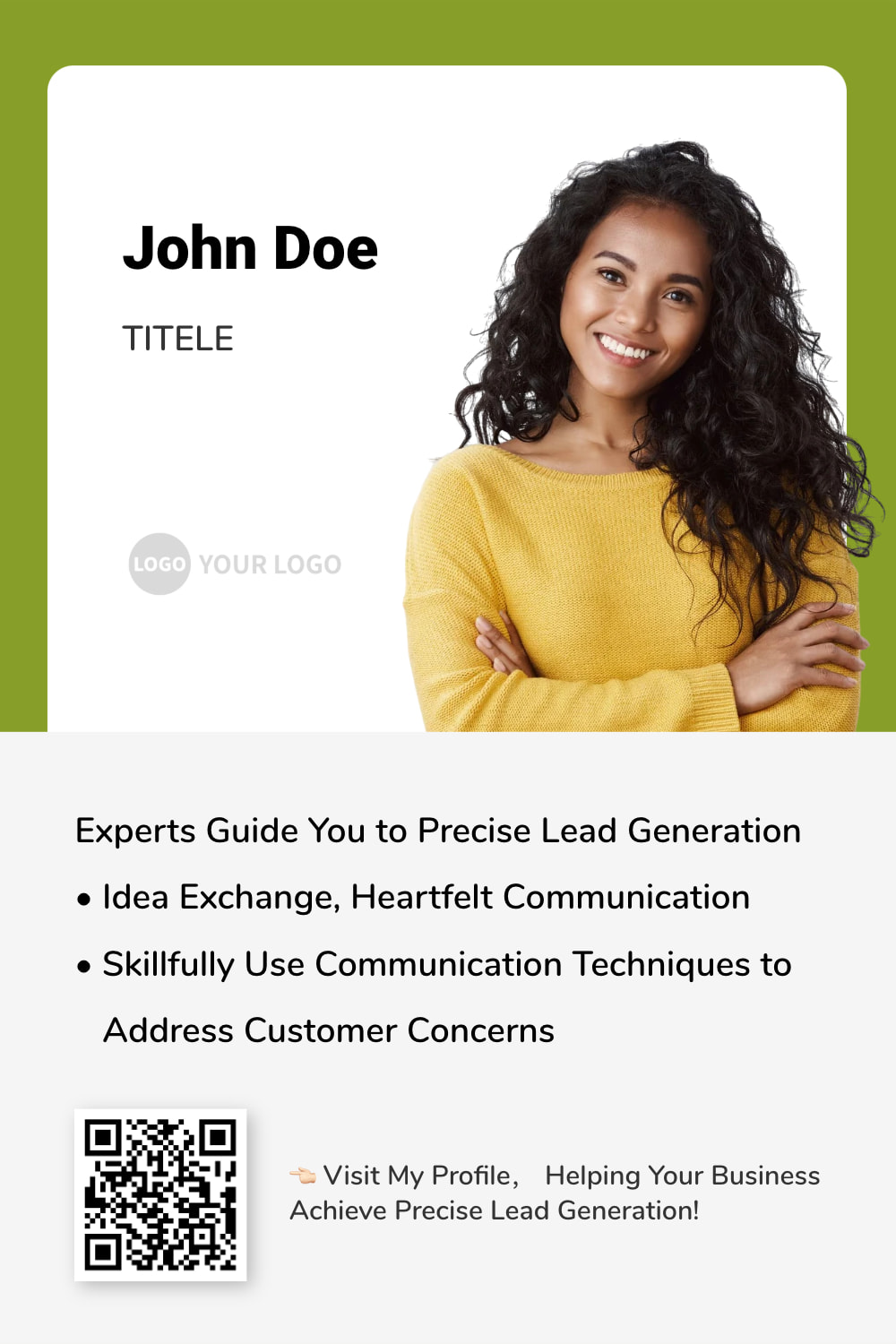 Modern & Minimalist Personal Digital Business Card