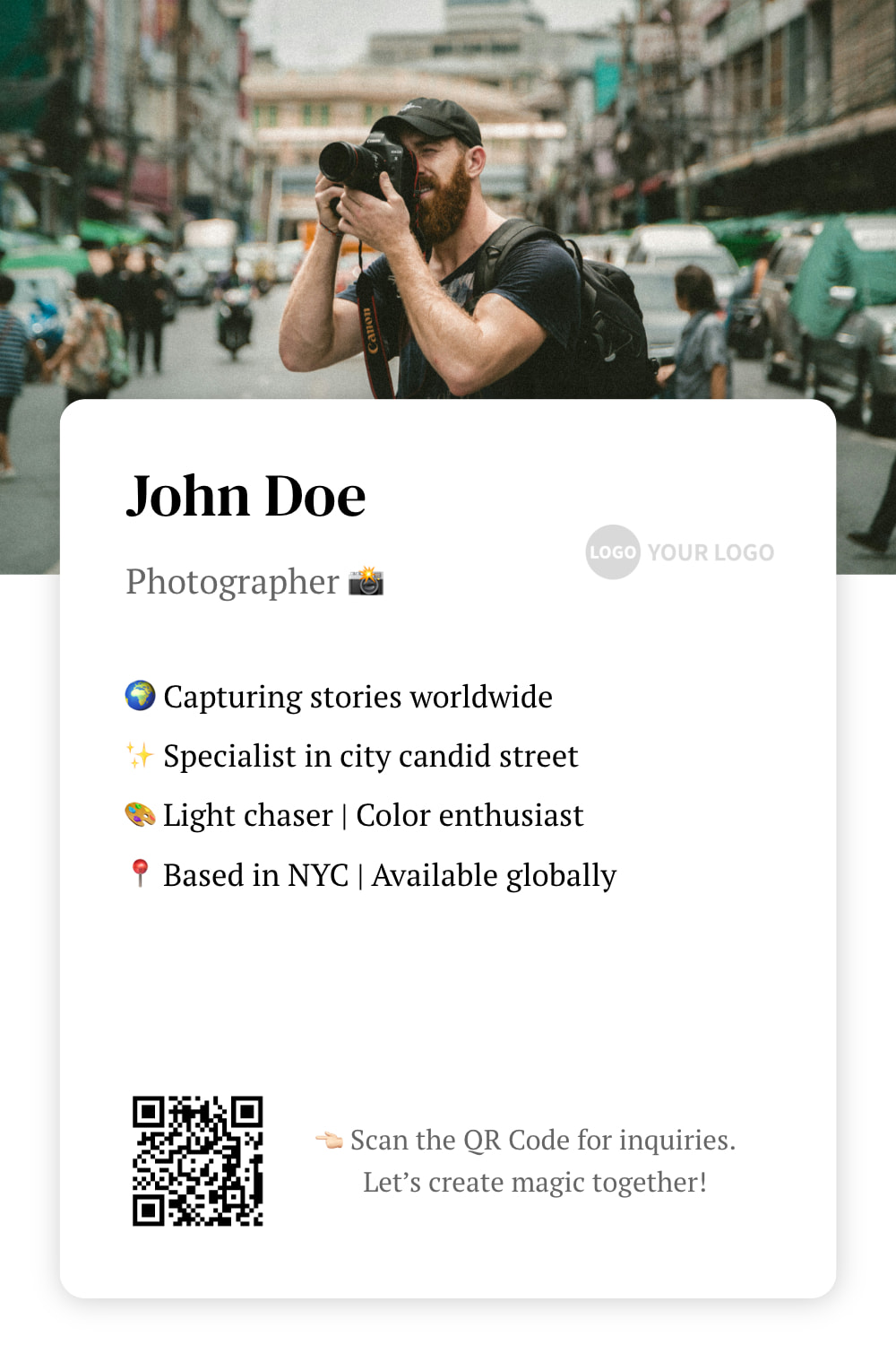 Minimalist Card-Style Profile Cards