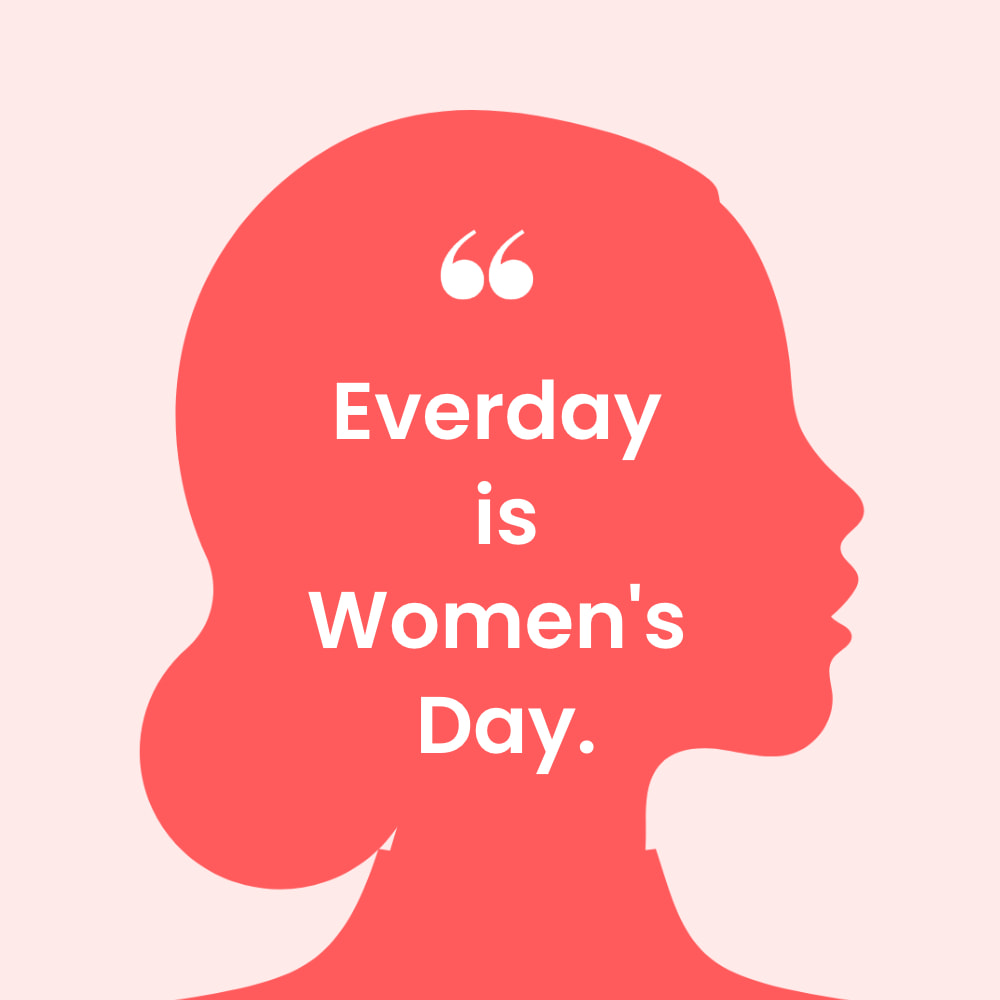 Pastel Pink Simple Women's Day Quote Instagram Post