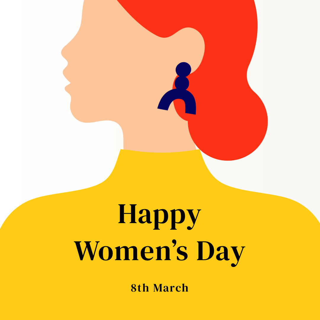 Simple Minimalist Illustrative International Women's Day Instagram Post
