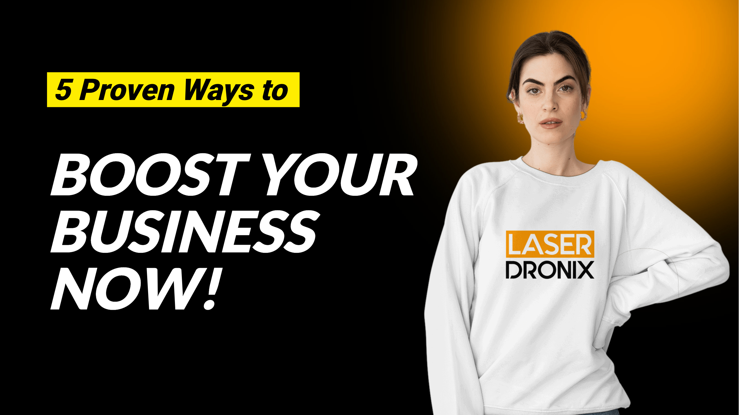 Business style ladies wearing sweatshirt youtube cover