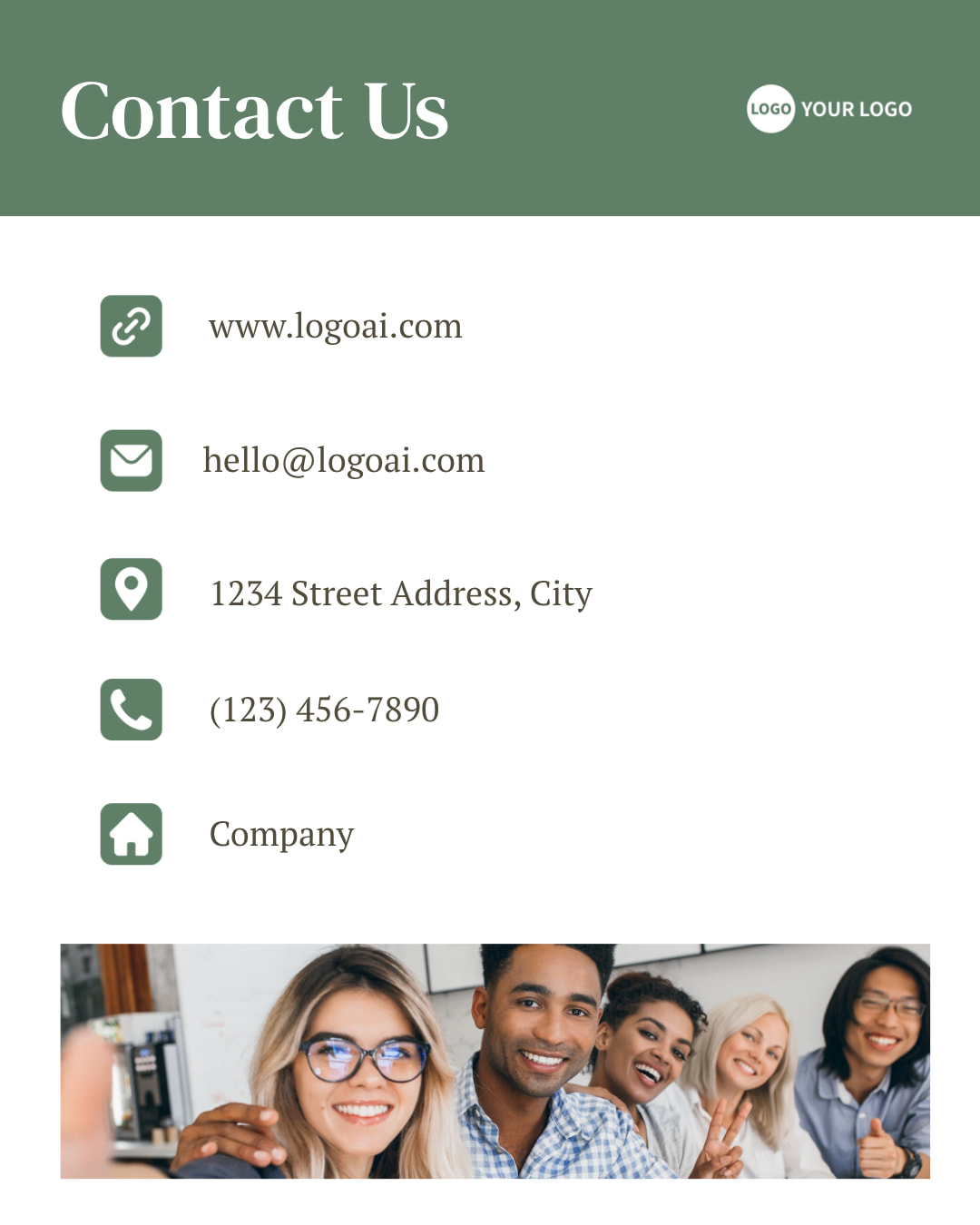 Minimalist Contact Us Instagram Post Design