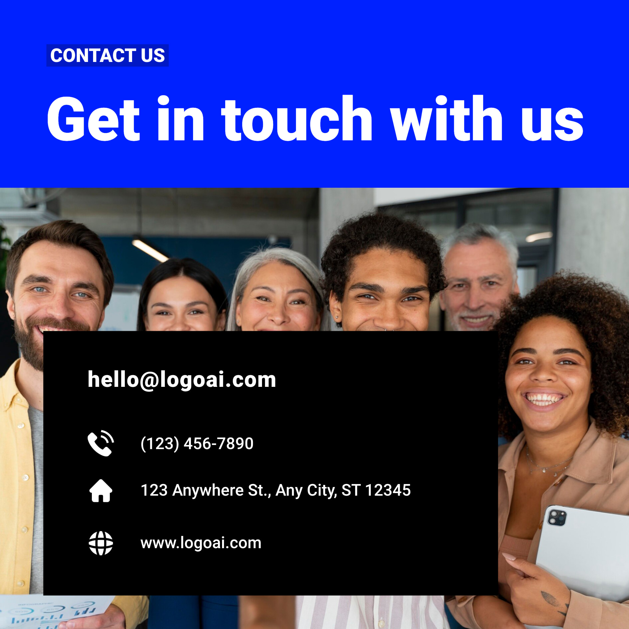 Creative Contact Us Instagram Post